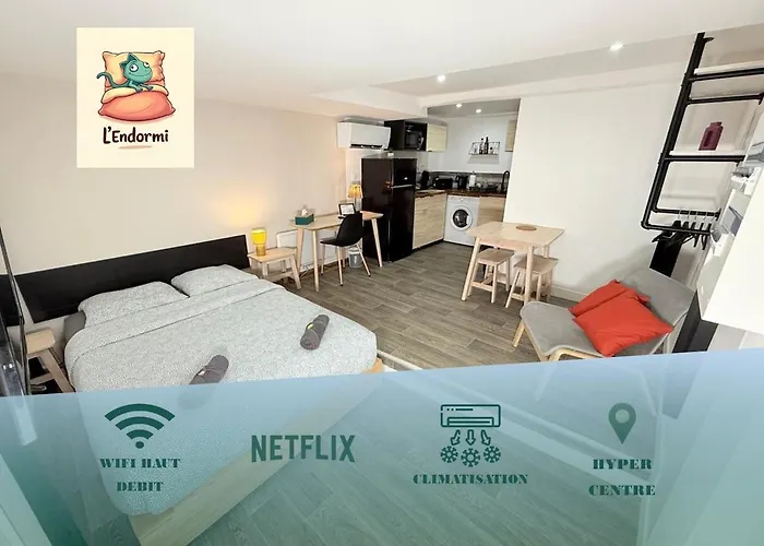 L'endormi 7 - Hypercentre - 10min De Jaude Apartment Clermont-Ferrand